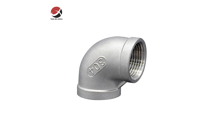 不鏽鋼(gang)鑄造90°内螺(luo)紋等徑彎(wan)頭