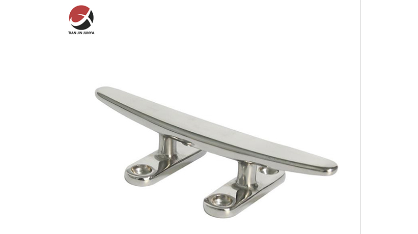 不鏽鋼輕(qing)型扁羊角(jiao)索栓-小快(kuai)艇遊艇輪(lun)船鑄造件(jian)