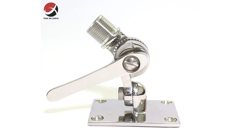 不(bu)鏽鋼(gang)316船用(yong)五金(jin)配件(jian)-底座(zuo)調節(jie)式天(tian)線座(zuo)